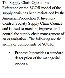 Global Issue Supply Chain Management-Discussion